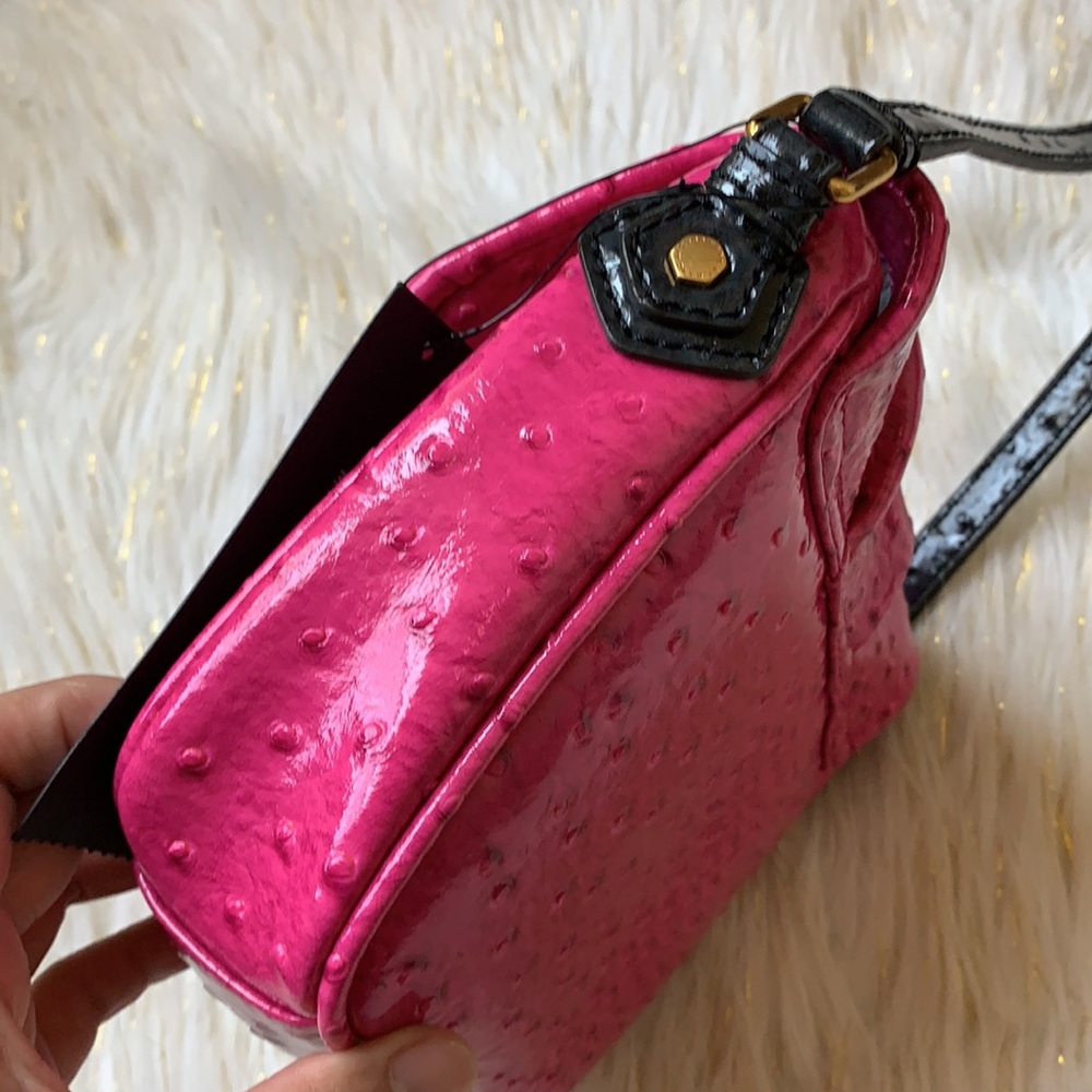 Marc Jacobs Pop Pink Ostrich pattern Crossbody bag - Picture 7 of 17